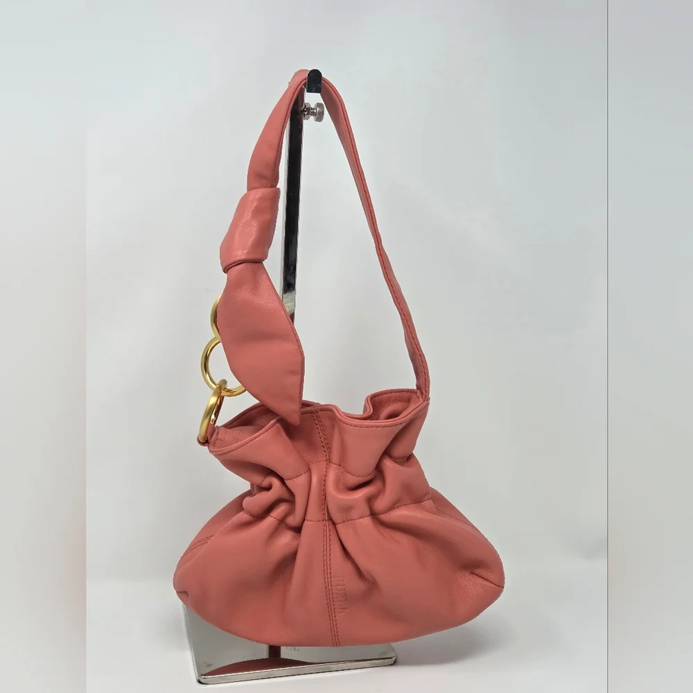 Furla Leather Shoulder Bag In Salmon